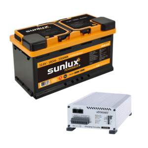 Batteripaket Husbil/Husvagn - Sunlux® Powerbox + Laddningsbooster, Votronic®