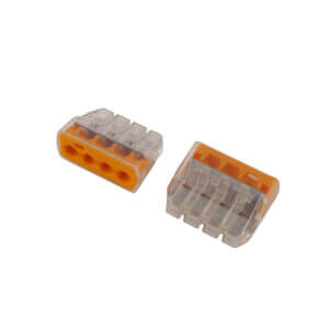 Kopplingsklämma 4-pol, 2-pack