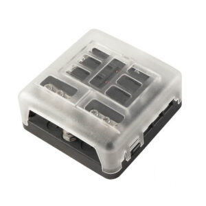 6-vägs säkringshållare för flatstiftsäkring