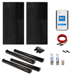 Solcellspaket 370W TOPCon Epever Duo Racer MPPT-regulator "All black"